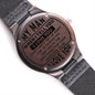 Engraved Wood Watch "My Man...When I Tell You..."-Watches-NEVANNA