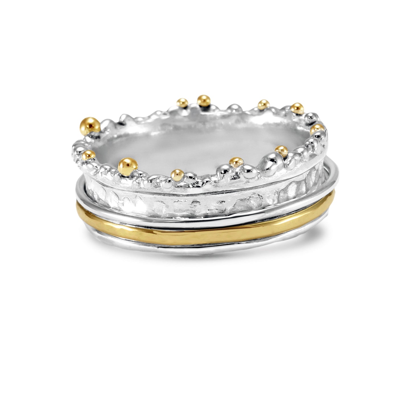 Majestic Anti-Anxiety Crown Ring-Rings-NEVANNA