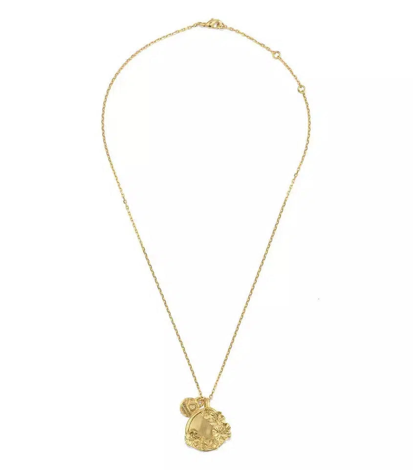 Retro Three-Dimensional Poppy Flower Necklace-Necklace-NEVANNA