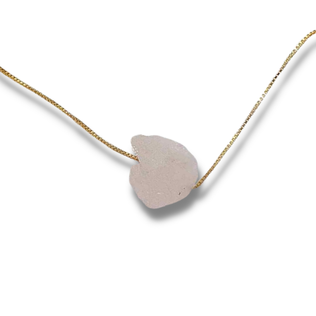 Rose Quartz - 14k Gold Plated Necklace-Necklace-NEVANNA